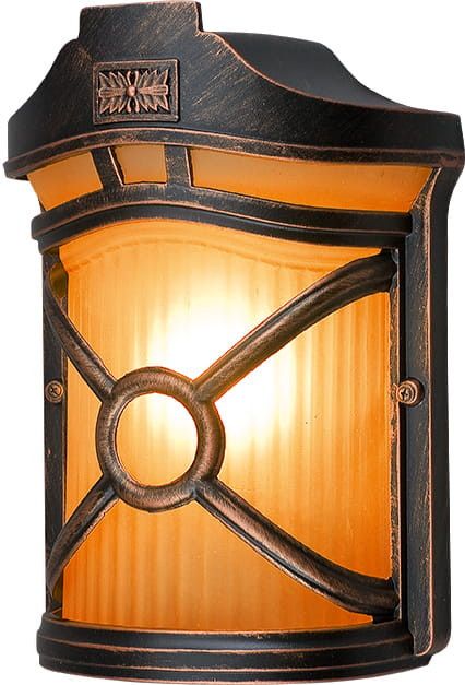 Kinkiet ścienny zewnętrzny Nowodvorski Lighting Don brązowo-żółty 1 x E27 x 60W IP44 wym: 28 x 19 x 11 cm - 1 szt.