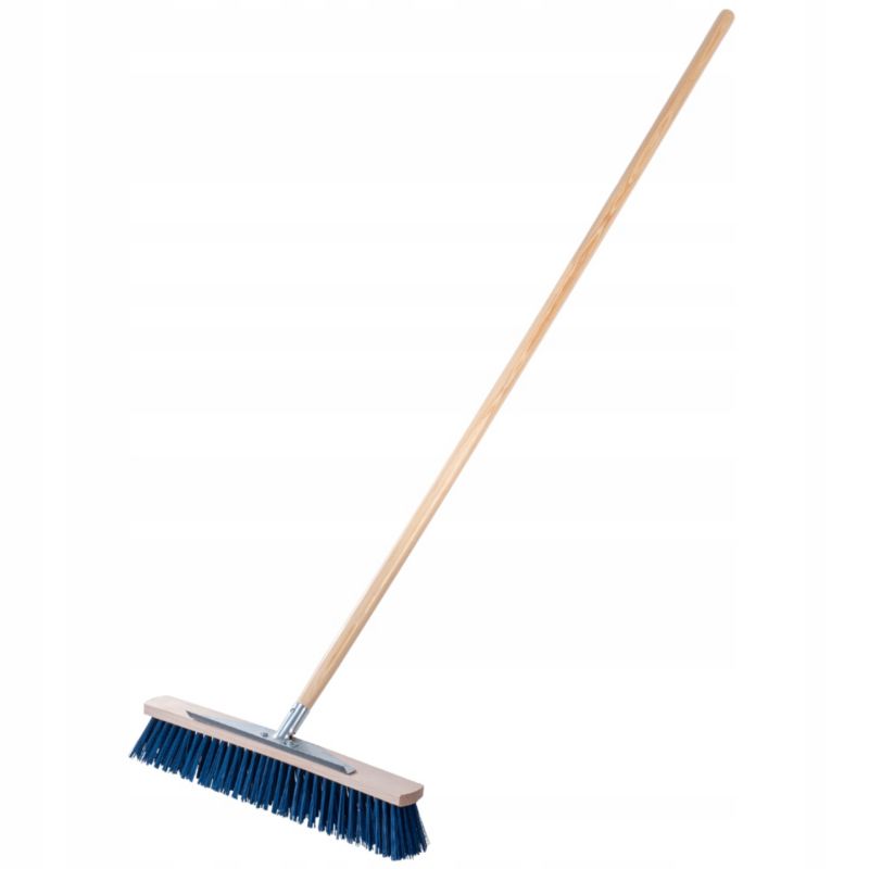 Szczotka Ulicówka KADAX 50cm Do Zamiatania Chodnika Kostki Ze Skrobakiem 154cm 1szt.