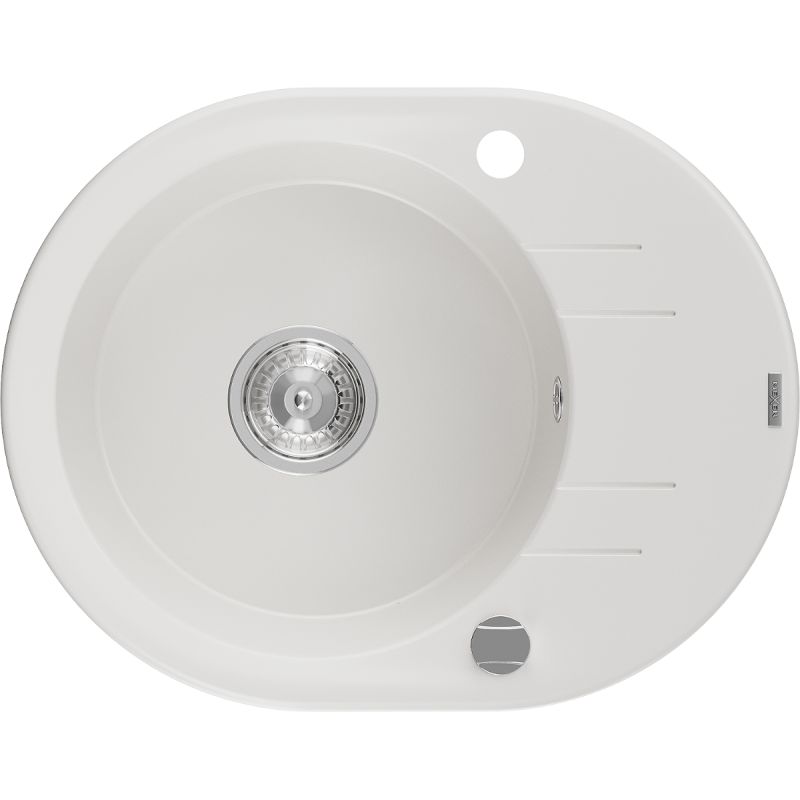 Zlewozmywak wpuszczany Mexen Kevin 1-komorowy biały 586x458 mm - 6517581005-20-B 1 szt.