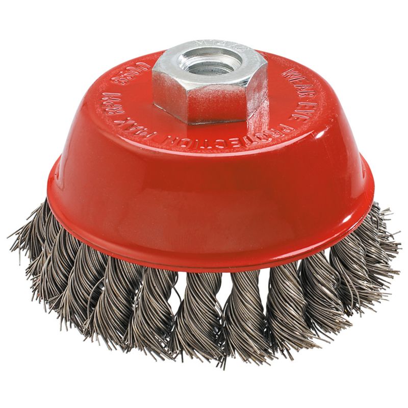 Szczotka druciana GRAPHITE doczołowa 65 mm x M14, INOX 1 szt