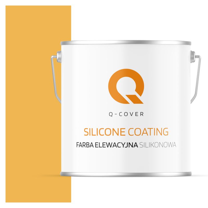 Farba Elewacyjna Silikonowa Fasadowa Q-Cover Żółty intensywny F636 5L