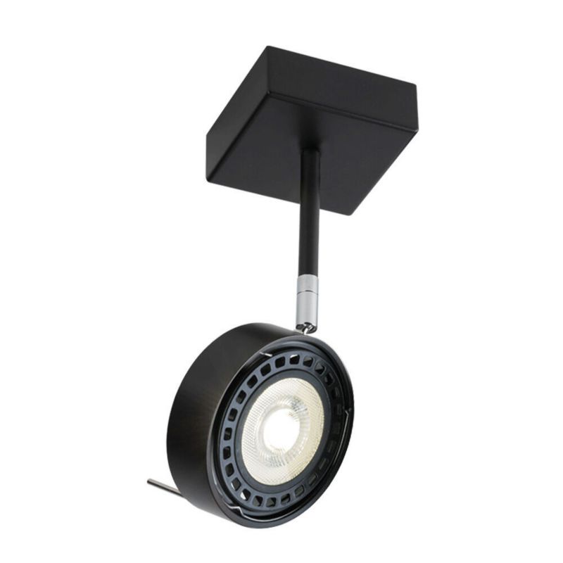 Lampa sufitowa Shilo Fussa czarna 1 x GU10 x 18W wym: 29 x 12 x 8 cm - 1 szt.