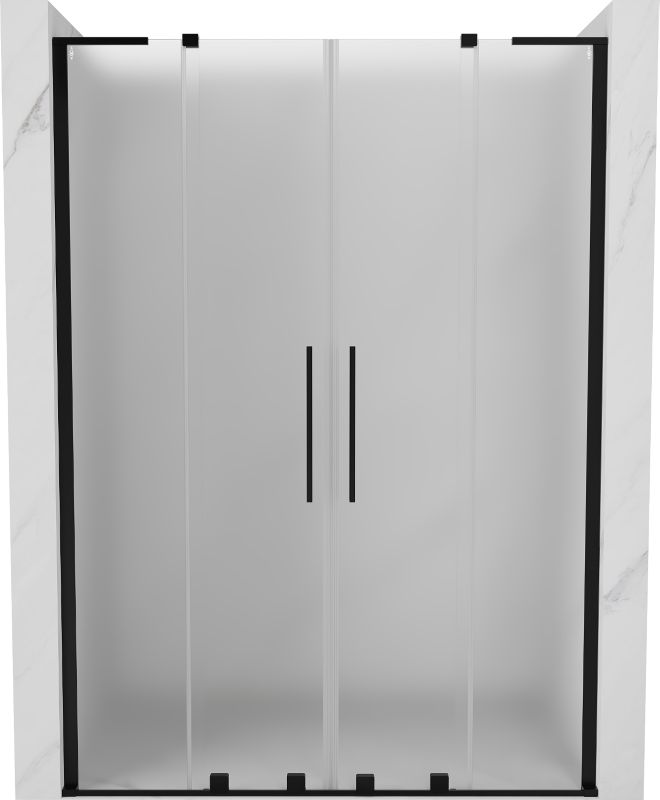 Drzwi prysznicowe Mexen Velar L czarne 150x200 cm 1 szt.