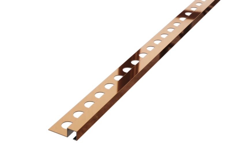 Listwa narożna glazurnicza Qs Lambro miedziany połysk 1cm x 270cm 1 szt.