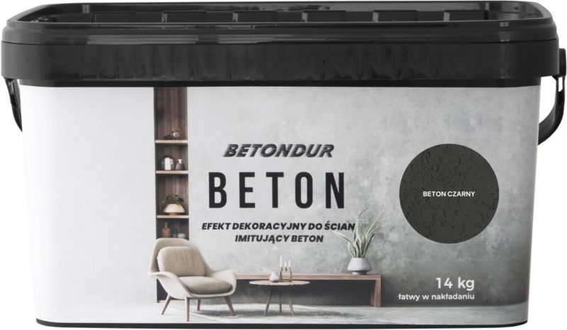 Beton do ścian Betondur czarny 14 kg