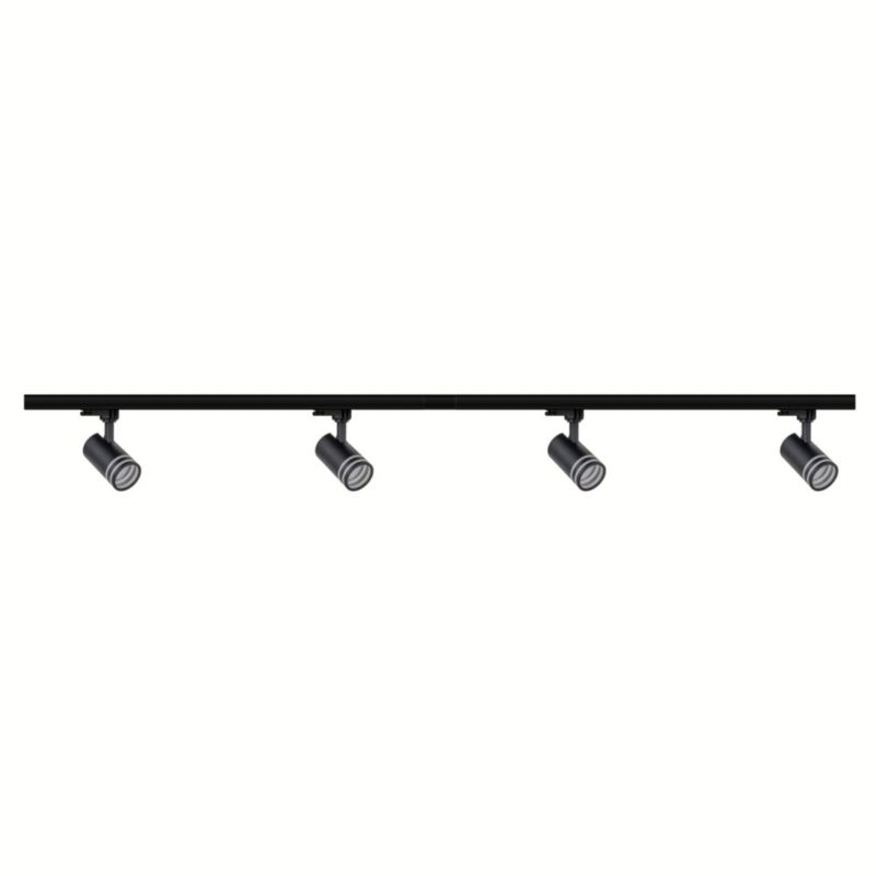Zestaw szynowy Milano Sanico Goldlux 4xGU10 3-fazowy czarny IP20 1 szt.