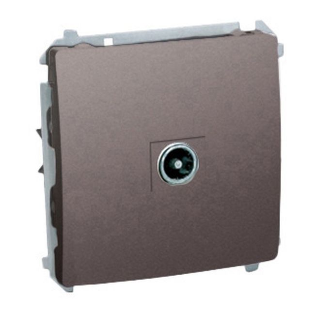 Gniazdo RTV końcowe Kontakt-Simon Basic inox