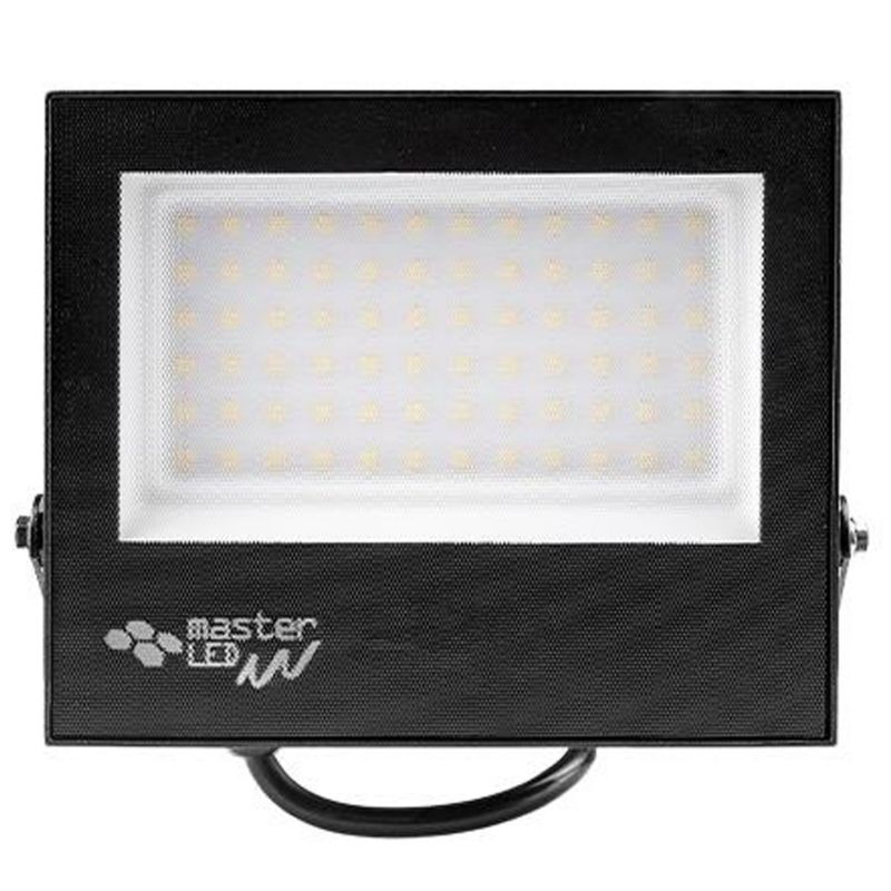 Naświetlacz LED XUDO Mola 50W IP65 neutralna biel 4500K czarny halogen lampa 1 szt.