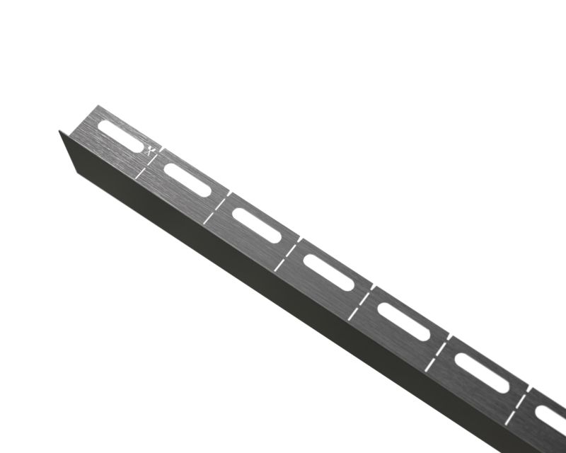 Listwa brodzikowa krawędziowa spadkowa Lambro czarny mat 120 cm prawa 1 szt.