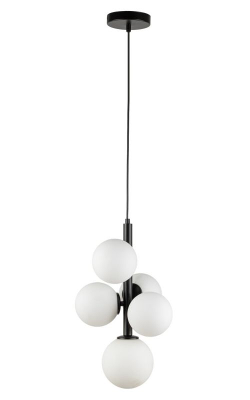 Lampa wisząca Sigma Lighting Perla 3875 czarno-biała dekoracyjna 5xG9 x 1 szt.