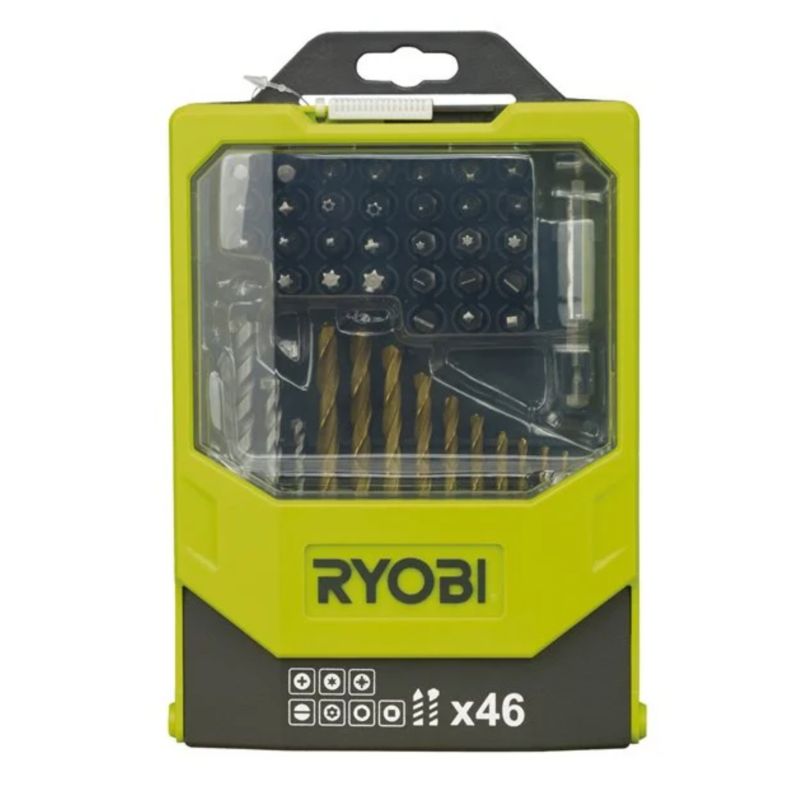 Zestaw Wierteł i Bitów RYOBI 46 Elementów 1szt.