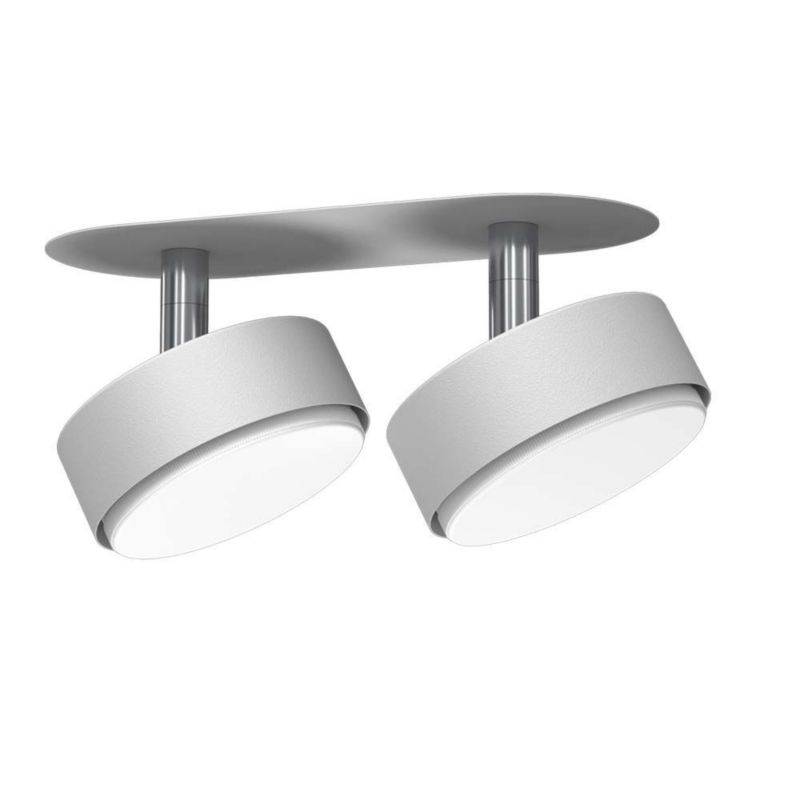 Oprawa sufitowa wpuszczana Brosline Drop biała ruchoma 2 x GX53 x 9W IP20 wym: 7,5 x 17,5 x 8 cm owalna - 1 szt.