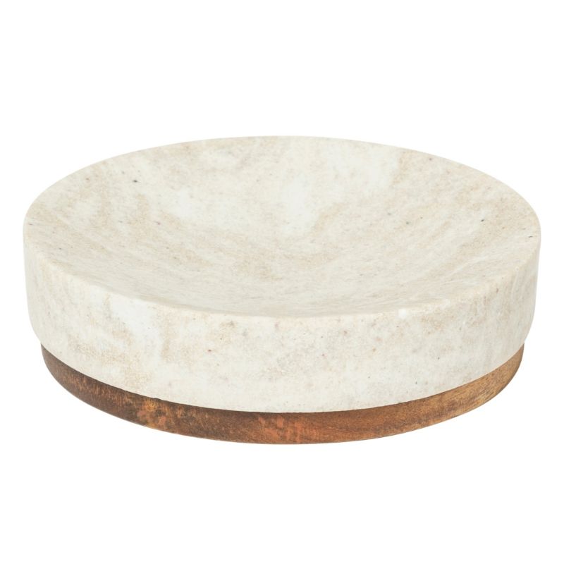 Mydelniczka Como 5Five Simply Smart Beżowa Trawertynowa 10,8x2,8 Cm 1Szt.