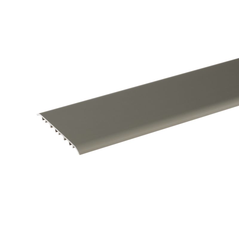 Profil progowy płaski owalny Szampan 80mm 0,93m 5w1 aluminiowy 1 szt.