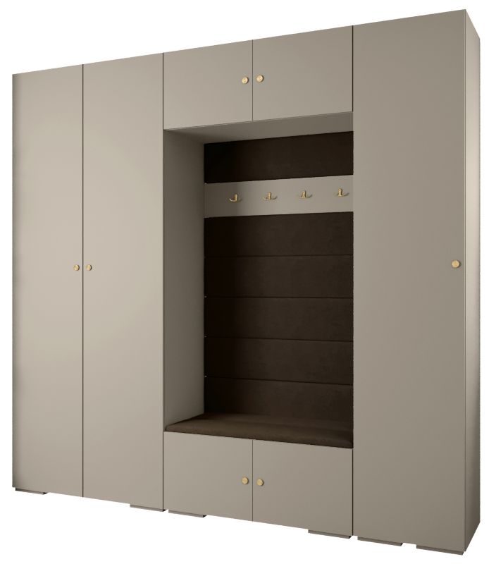 Garderoba do przedpokoju Abiks INOVA 2 Z8 kaszmir+złoty+manila04 1 szt.