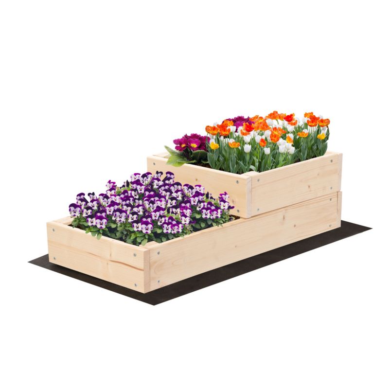 Skrzynia na warzywa MODO24 warzywnik impregnowana drewno 18x30x63 cm 1 szt.