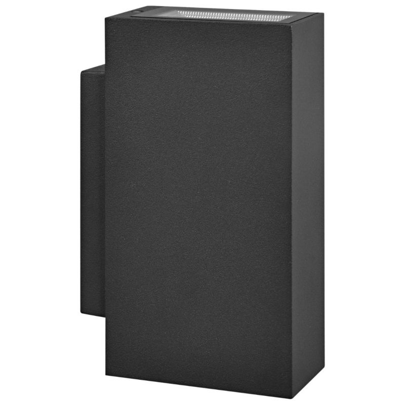 Kinkiet ścienny zewnętrzny Polux Orlean czarny LED 5W 4000K 430lm (2 x 215lm - moduł LED) IP54 wym: 13 x 3,5 x 8,1 cm - 1 szt.