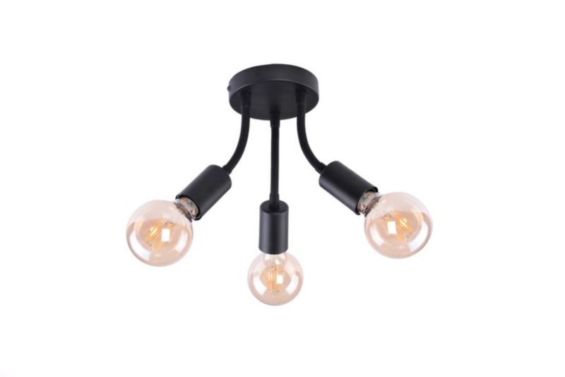 Lampa sufitowa wisząca Rabalux Almus 8085 czarna industrialna 3xE27 x 1 szt.