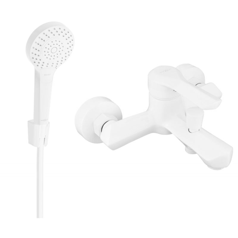 Bateria wannowa z zestawem prysznicowym Mexen Sabre biała 7213R05-20 1 szt.