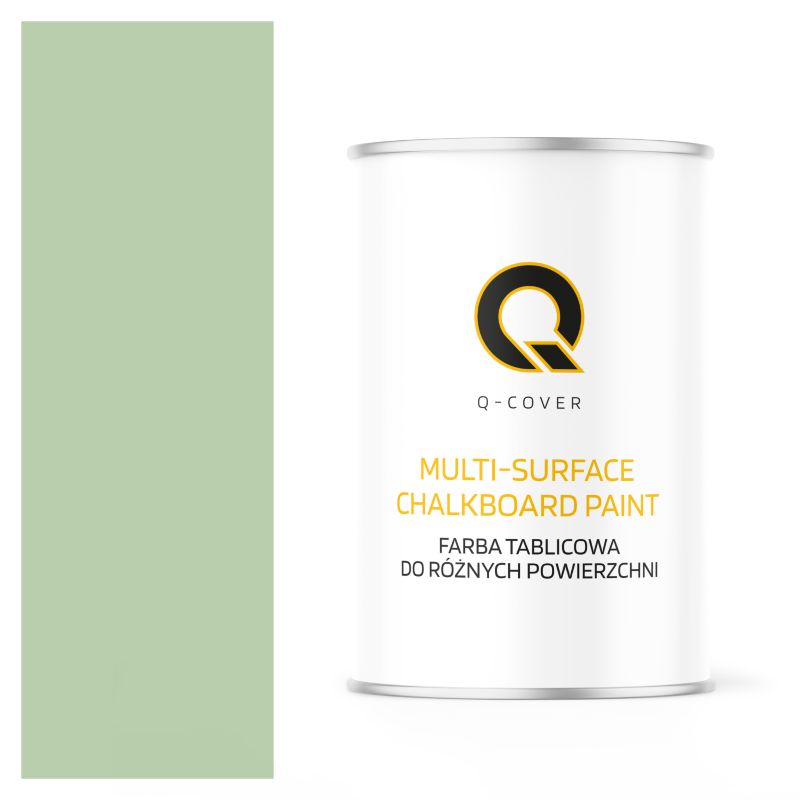 Farba Tablicowa Do Ścian Pisania Kredą Q-Cover Kolor Zielony pastelowy RAL6019 Mat 1L
