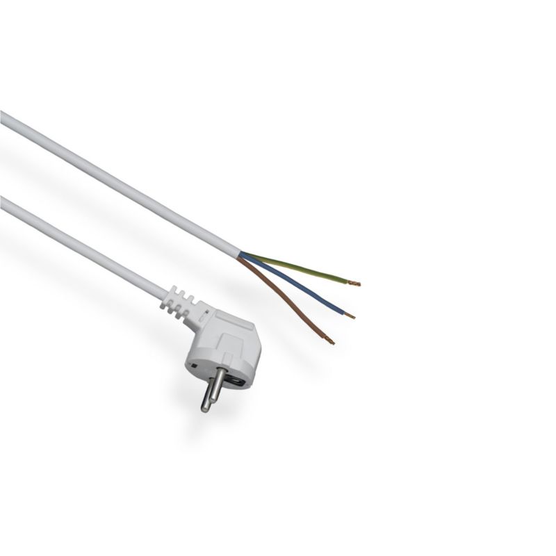 Przewód przyłączeniowy z wtyczką z uziemieniem OMY 3 x 1 5 m 1 szt.