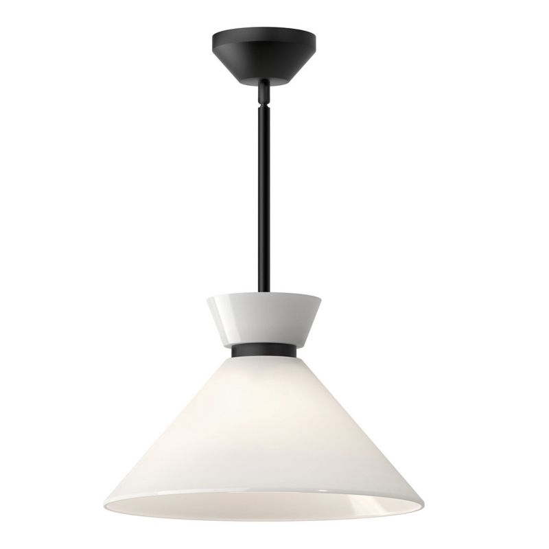 Lampa wisząca Alora Mood Halston 5016 matowy czarno-opalowy do kuchni 1xE27 x 60W 1 szt.