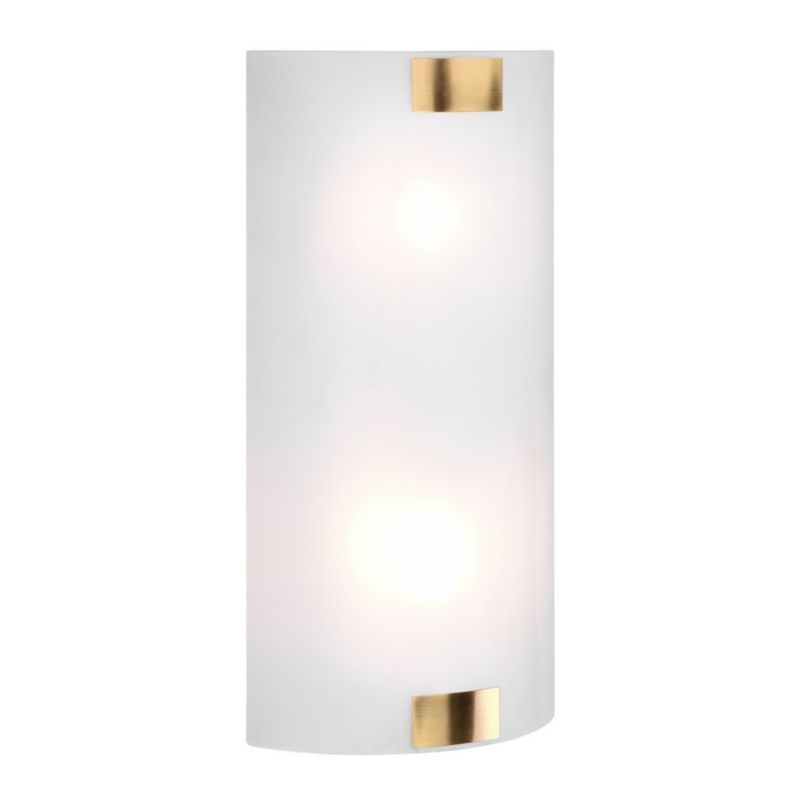 Kinkiet ścienny Trio Pura biały mosiądz-złoty 2 x E27 x 25W IP20 wym: 40 x 20 x 7,5 cm - 1 szt.