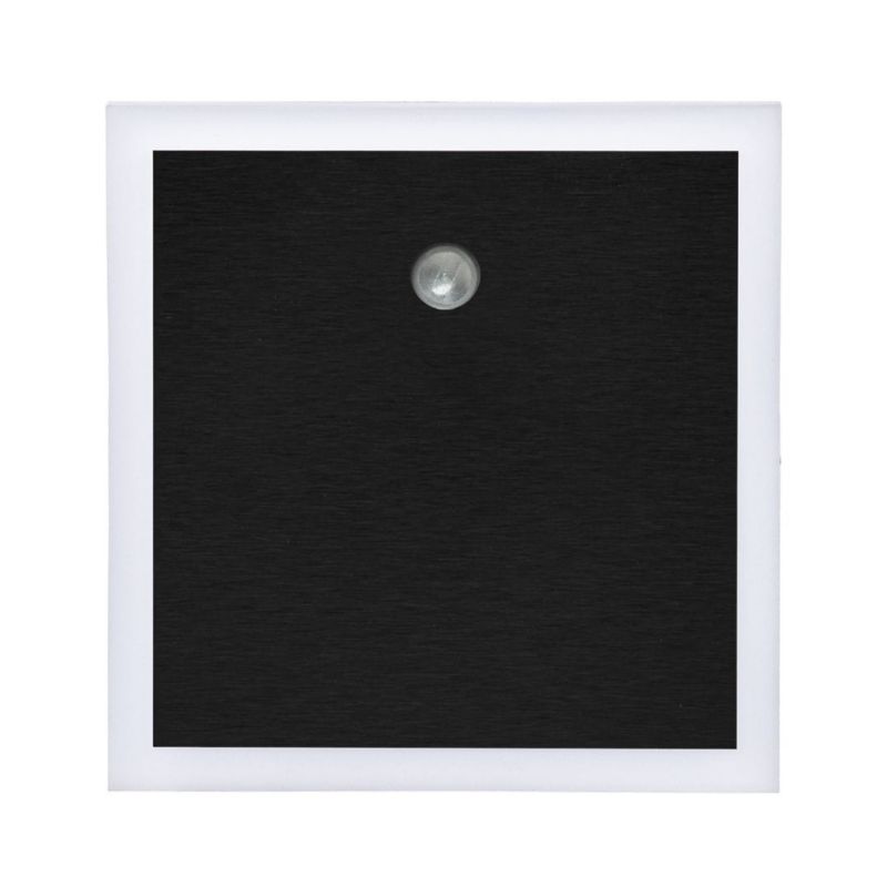 Oprawa schodowa Eko-Light Evo czarno-biała LED 0.6W 3000K 13lm czujnik ruchu IP20 wym: 7,5 x 2,3 cm kwadratowa - 1 szt.