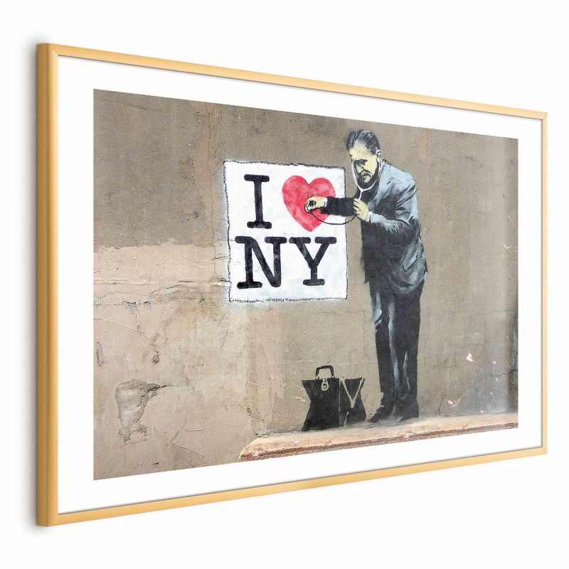 Plakat Artgeist Diagnoza 90x60 cm z ramą złotą 1 szt