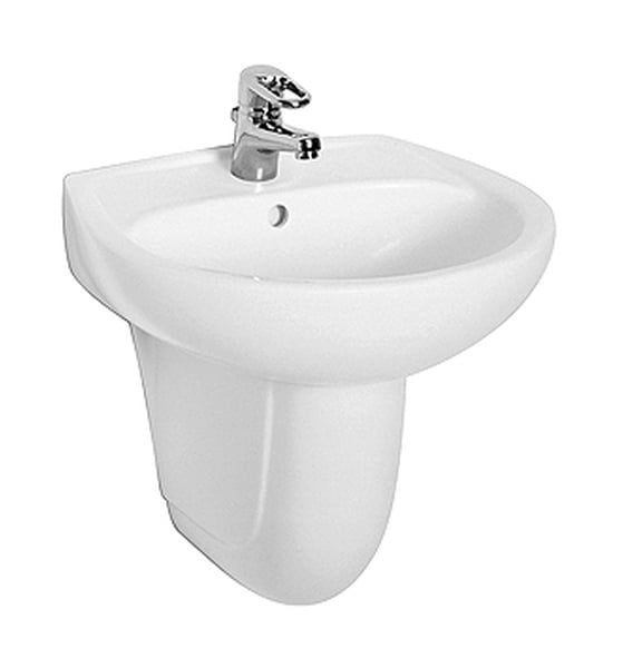 Umywalka klasyczna Koło Idol 50x41cm biała półokrągła z przelewem 1 szt.