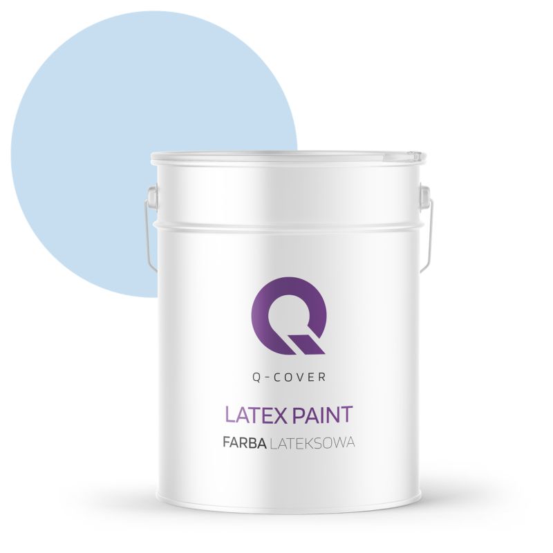 Farba Lateksowa Do Ścian i Sufitów Q-Cover Błękit H0169 Głęboki Mat 10L