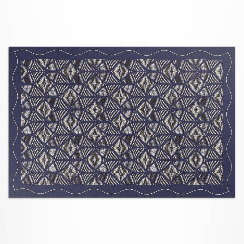 Dywan Winylowy Z Nadrukiem Wallfluent 80x120 cm Geometryczny splot 1 szt.