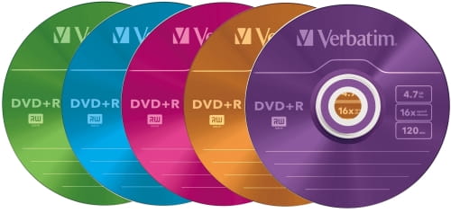 Verbatim DVD+R x16 4,7GB KOLOR c-25 43733 - Henryx24