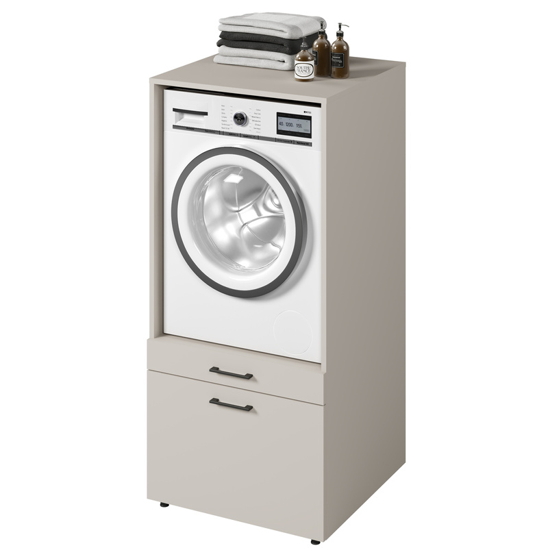 Szafka nad pralkę 67 cm z szufladą AZA kaszmir