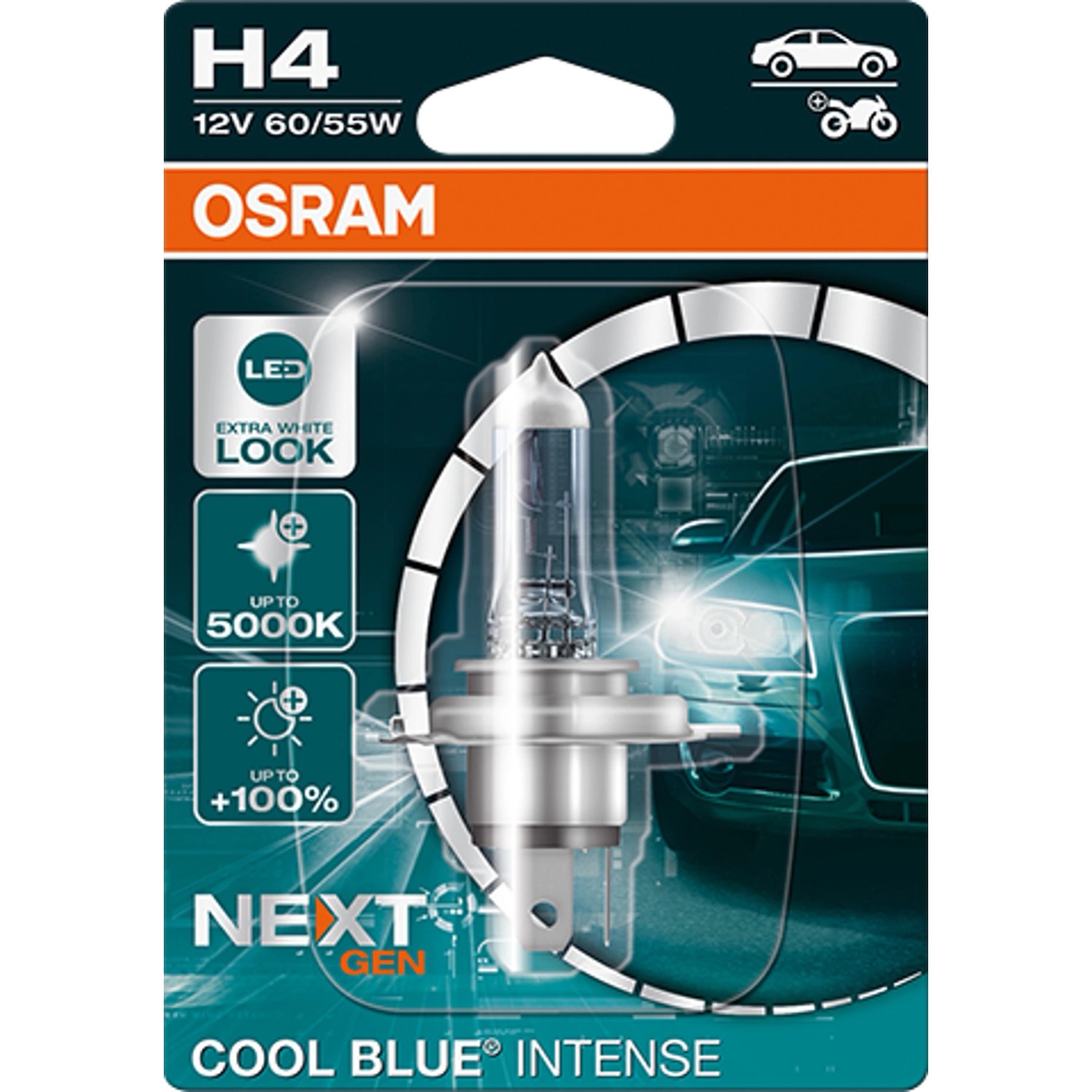 Osram Żarówka halogenowa cool blue H4 1 sztuka