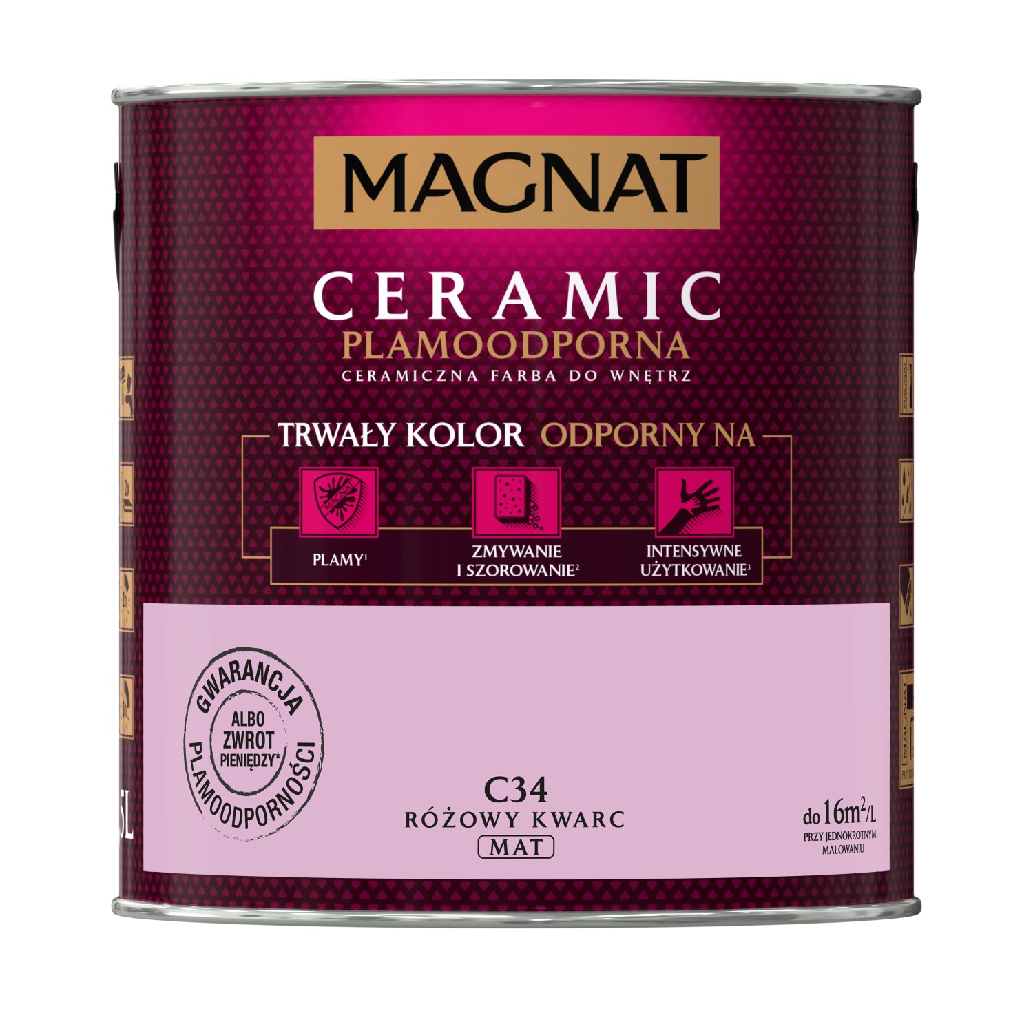 Farba Magnat Ceramic różowy kwarc 2,5 l