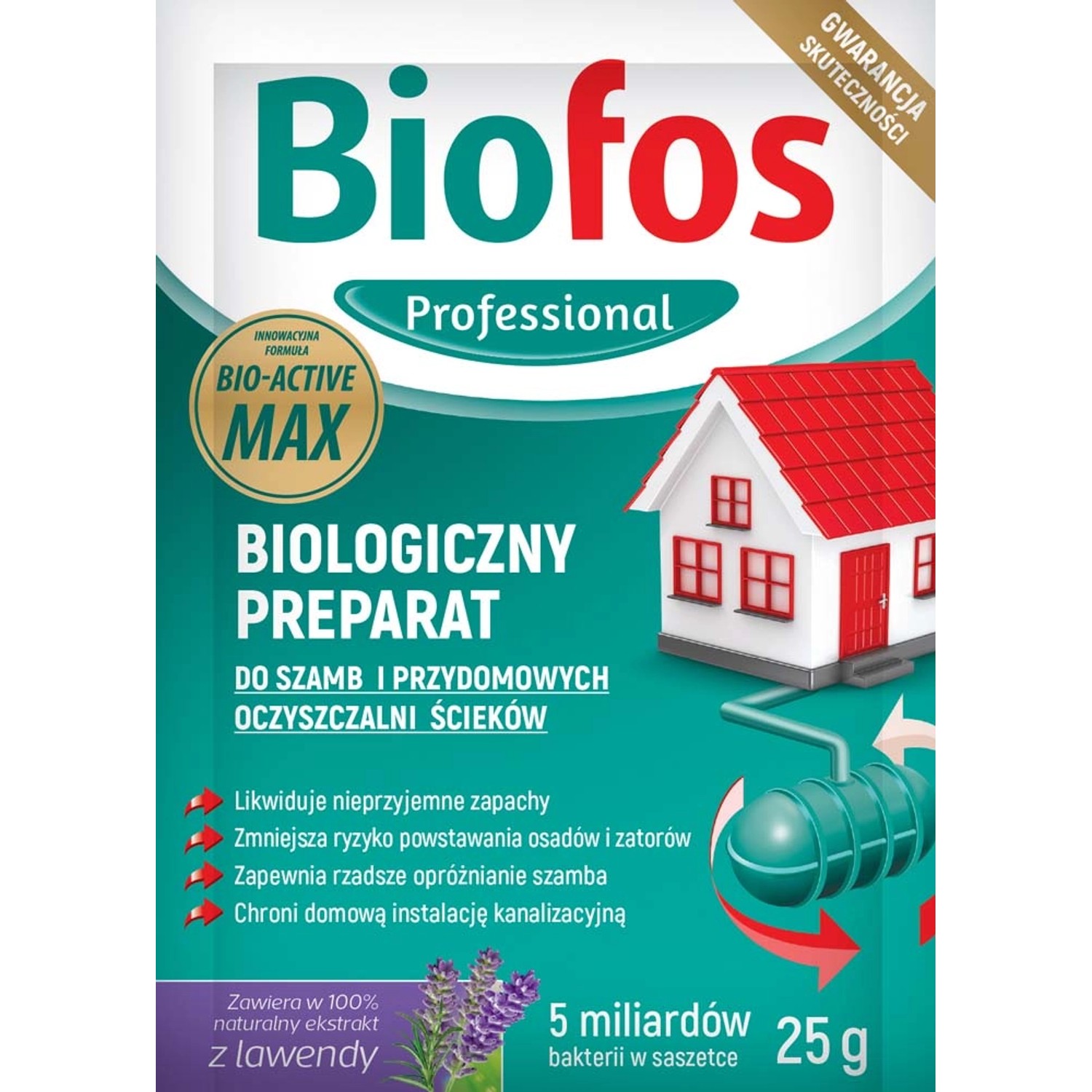 Biologiczny preparat do szamb i przydomowych oczyszczalni ścieków 25 g