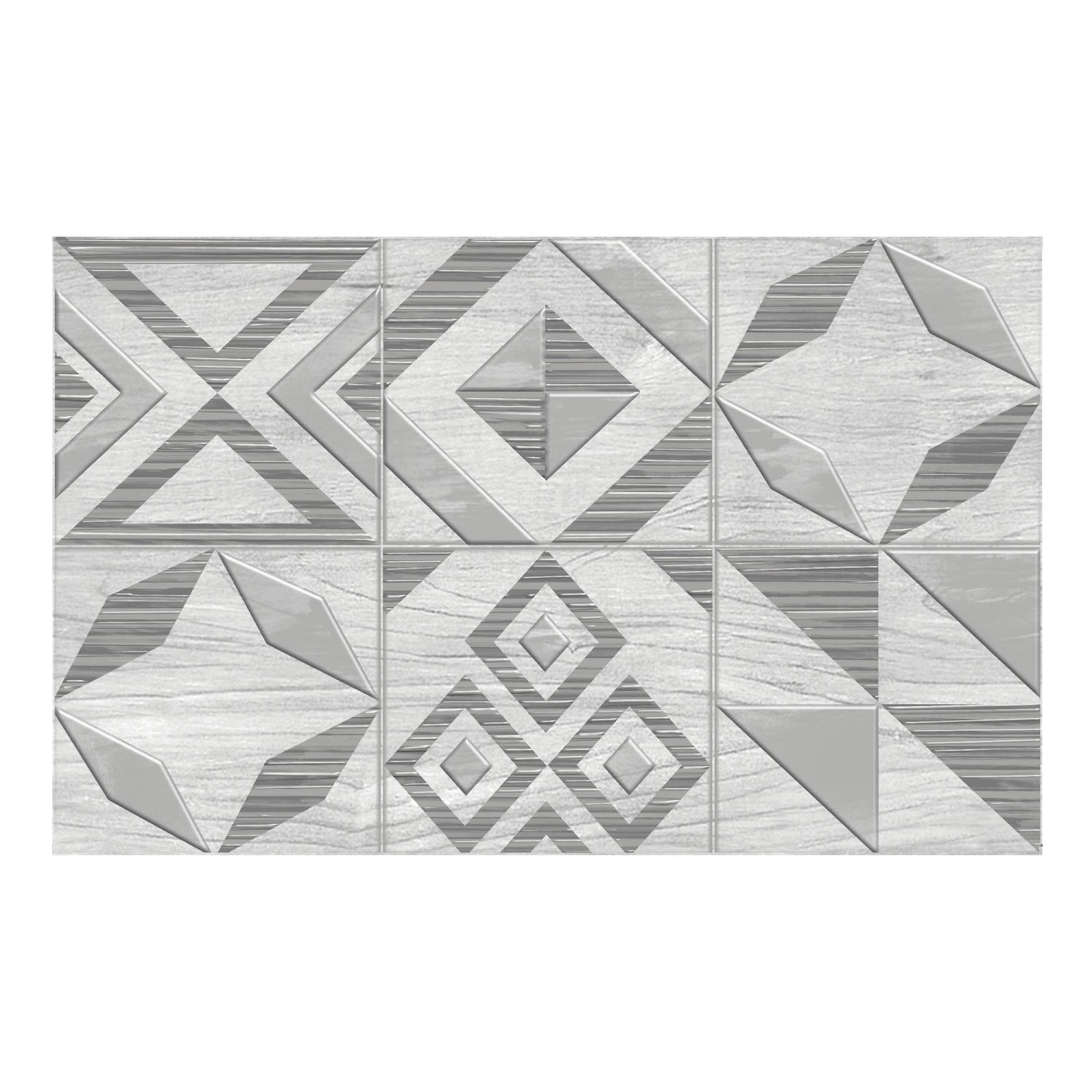 Dekor Equador Patchwork White 25 x 40 cm