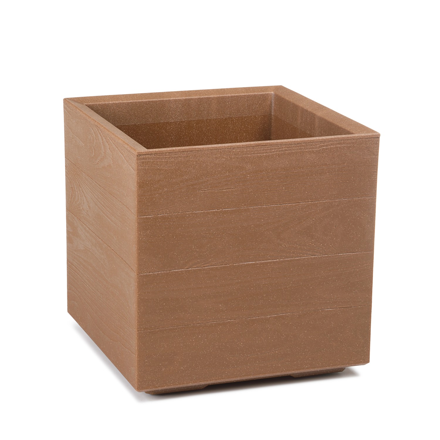 Kwietnik Karo Eco wood brązowa - 40 cm