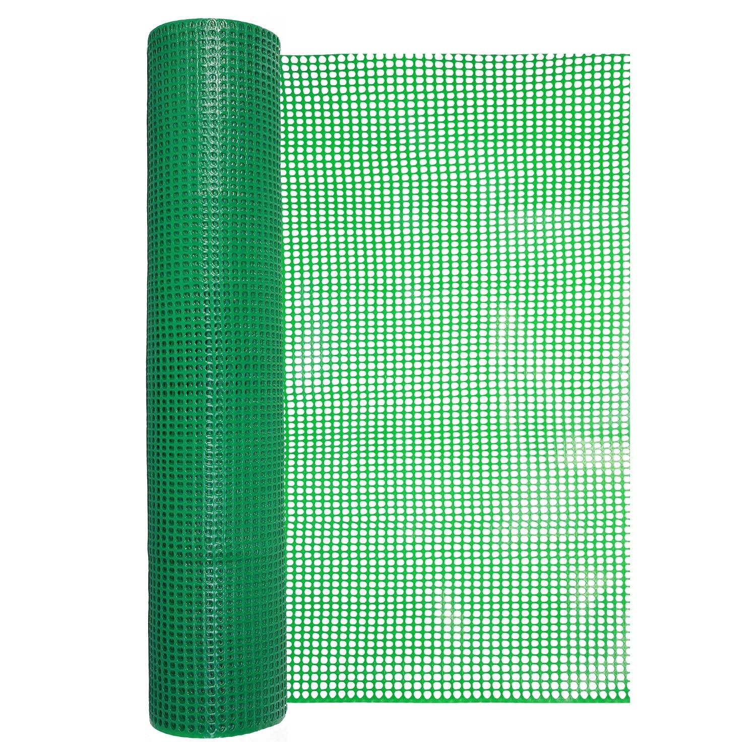 Siatka plastikowa 470 g/m2 ocz. 6 x 9 mm, zielona - 1 x 25 m