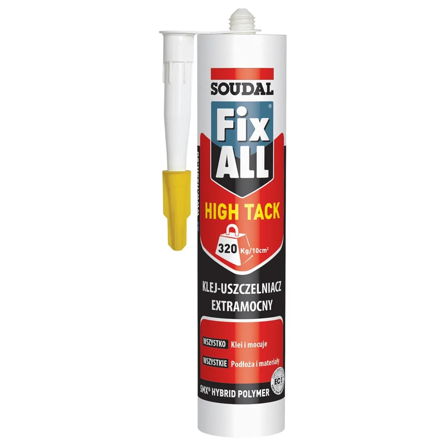 Soudal Klej-uszczelniacz hybrydowy Fix All High Tack biały 290 ml