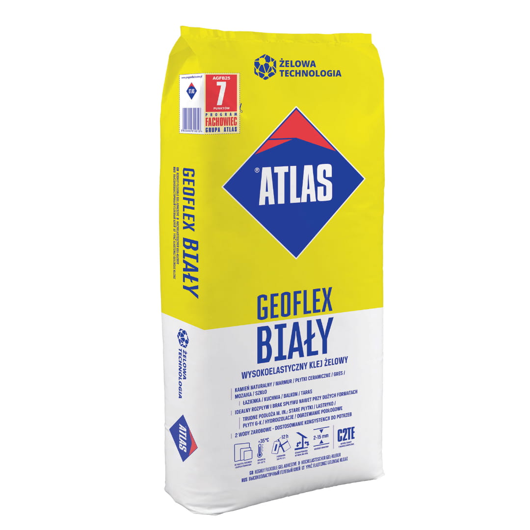ATLAS KLEJ DO PŁYTEK GEOFLEX BIAŁY 25KG