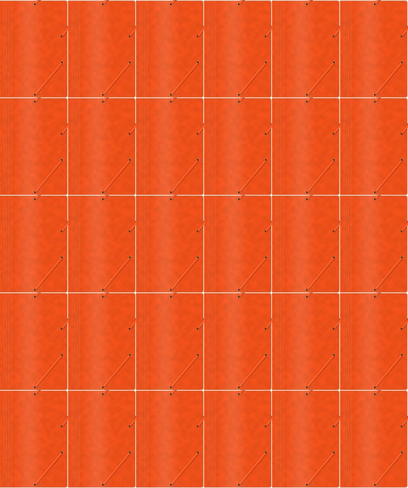 30x Teczka z gumką Office Products, A4, 390g/m2, preszpanowa, pomarańczowy
