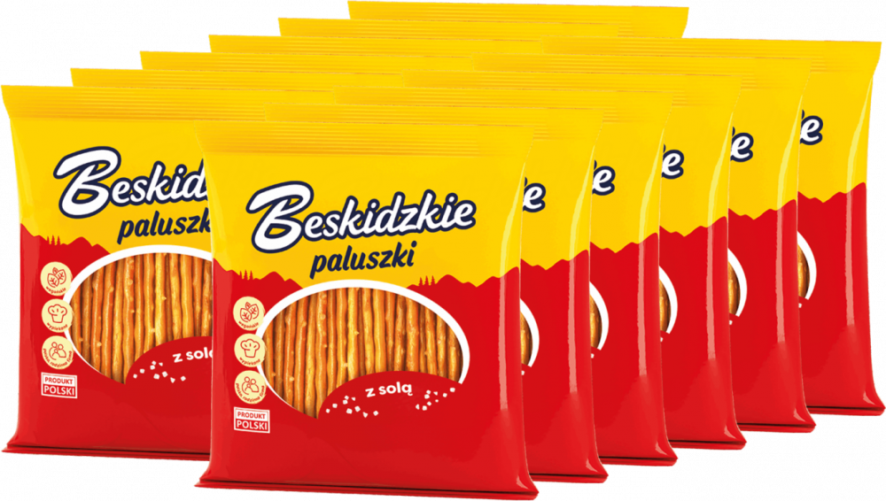 12x Paluszki Beskidzkie Aksam, z solą, 240g