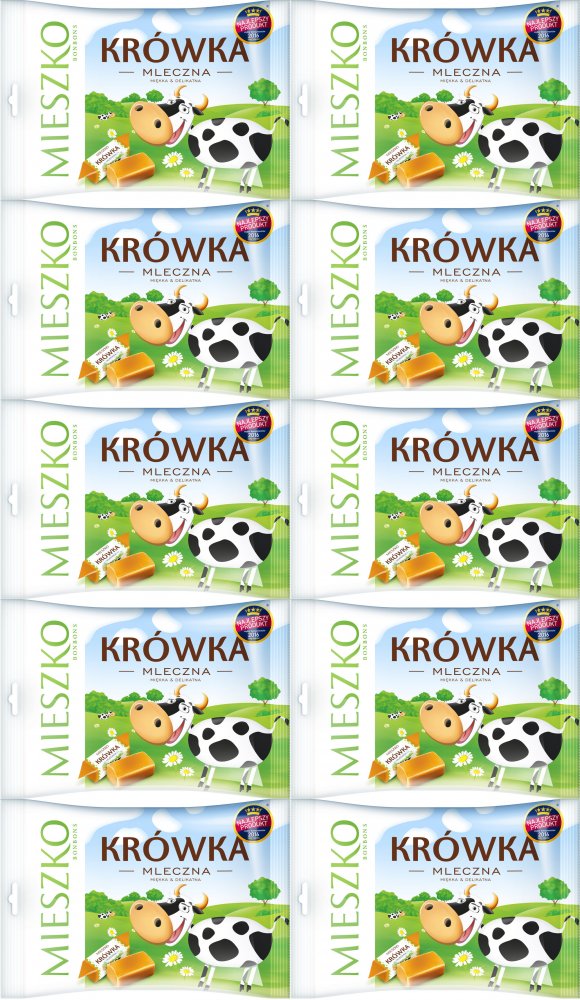 10x Cukierki Mieszko Krówka, mleczny, 1kg