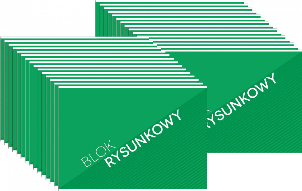 30x Blok rysunkowy Interdruk Economy, A3, 20 kartek, biały