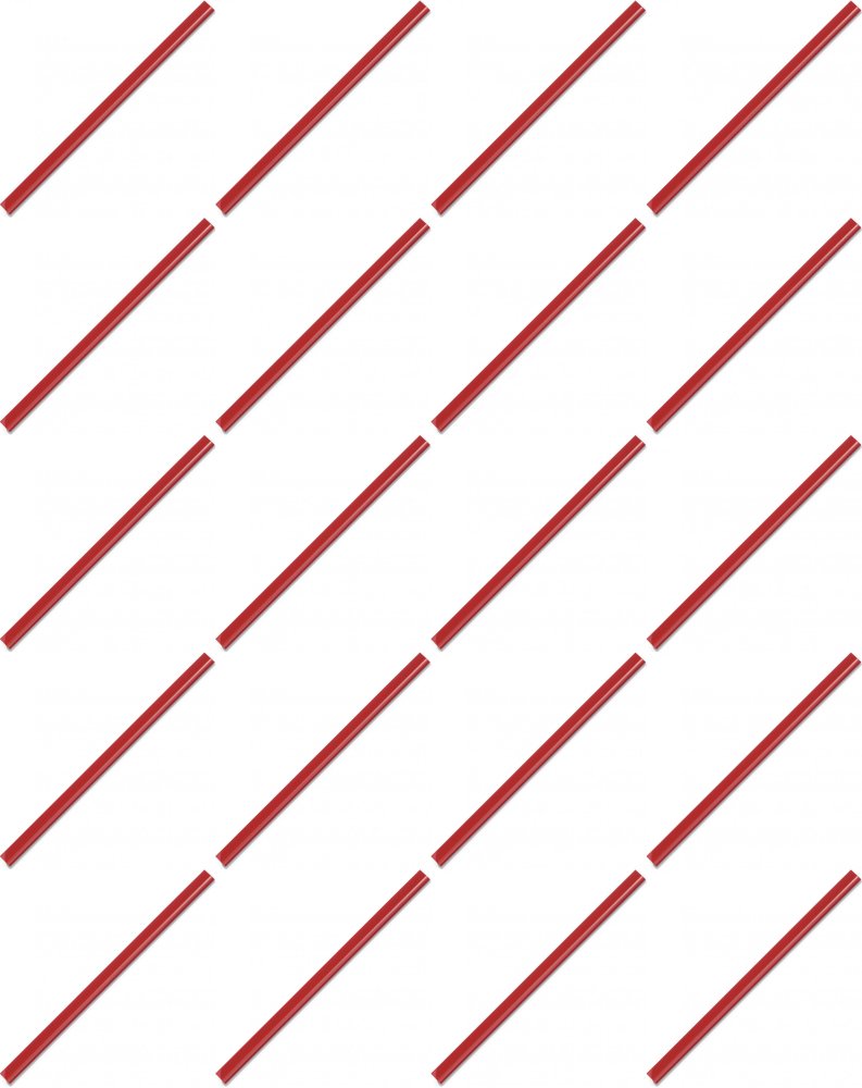 20x Listwa wsuwana Durable, 3mm, do 30 kartek, 1 sztuka czerwony