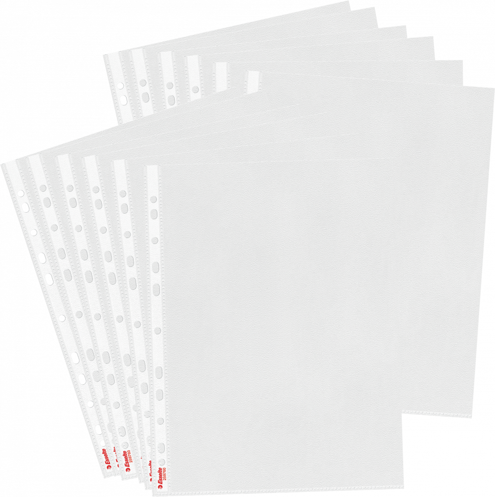 12x Koszulki groszkowe Esselte Maxi, A4, 100μm, 25 sztuk, transparentny