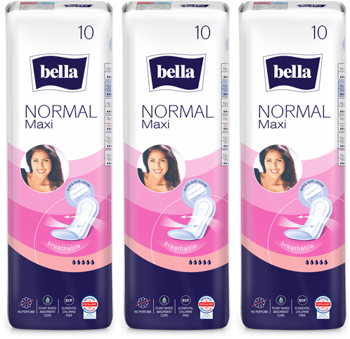 3x Podpaski Bella Normal Maxi, 10 sztuk
