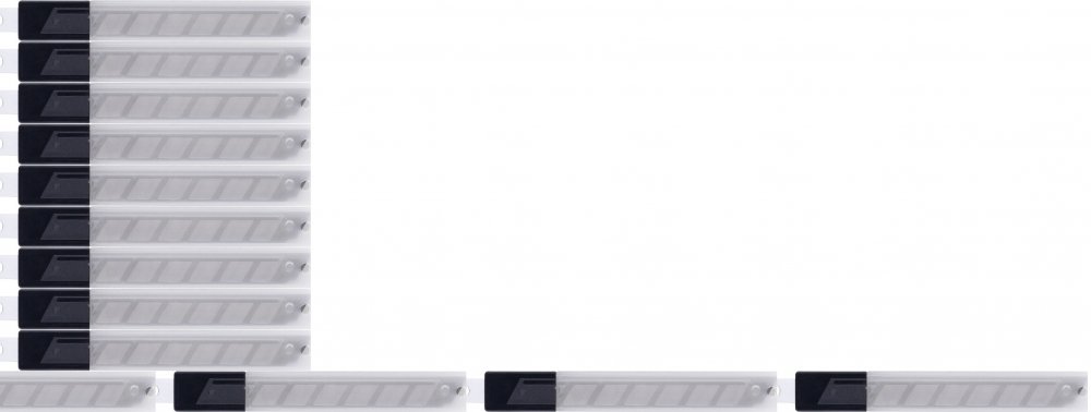 15x Ostrza do nożyka Donau, 9mm, 10 sztuk